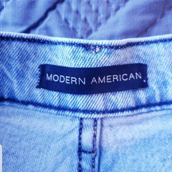 💚5/$25  MODERN AMERICAN West Side Denim Jean Shorts Size 6 (27) - Picture 13 of 15